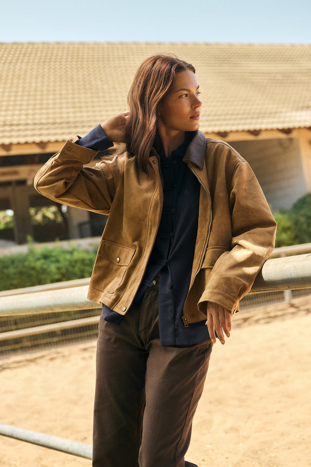Stevie Vegan Suede Jacket