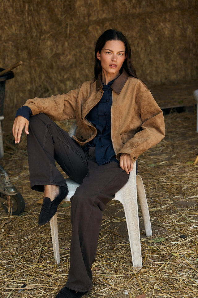 Stevie Vegan Suede Jacket