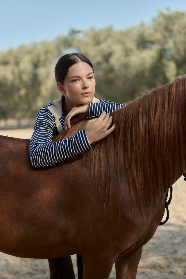 The Fine Striped Polo