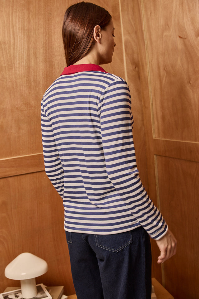 Soft Mixed Stripes Top