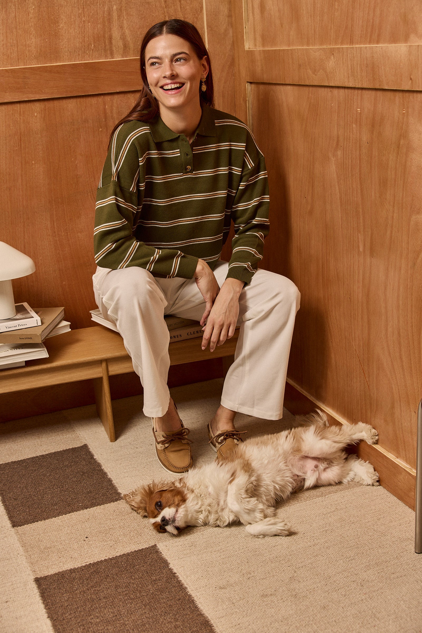 Striped Polo Sweater