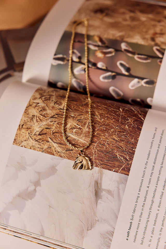 HOS Horse Gold Necklace