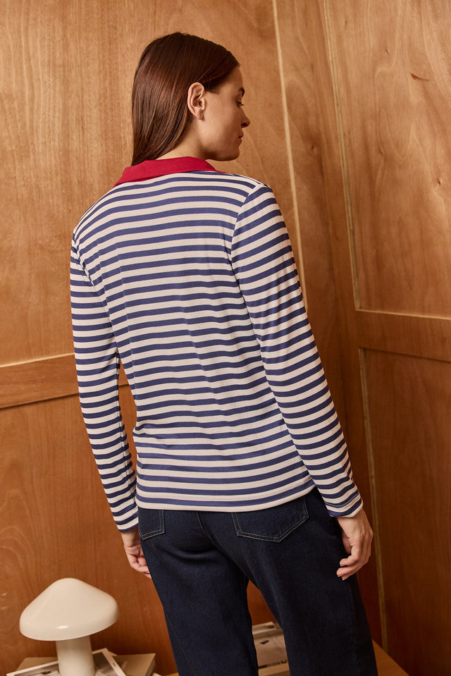 Soft Mixed Stripes Top