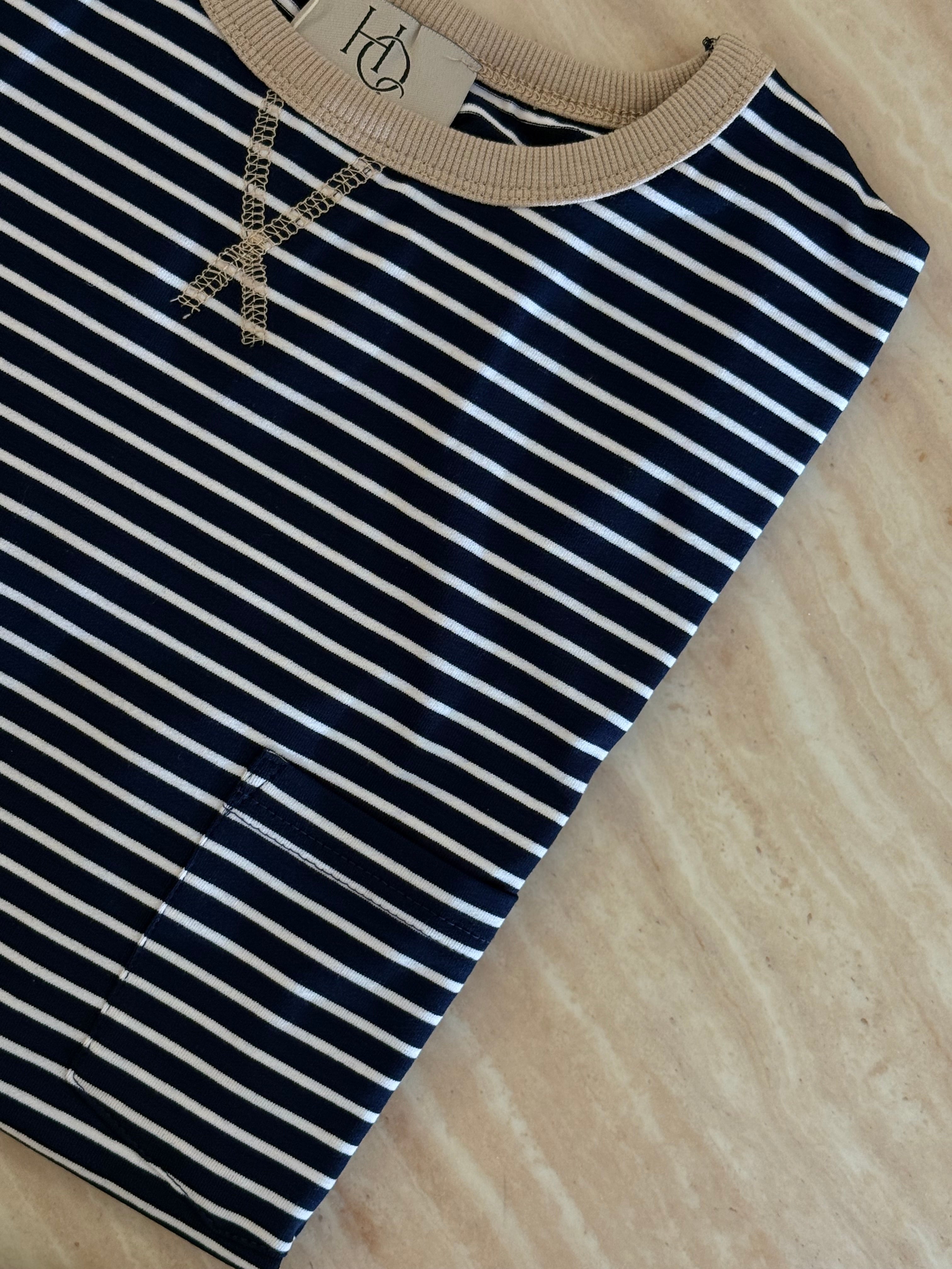 The Fine Striped - Crew Neck