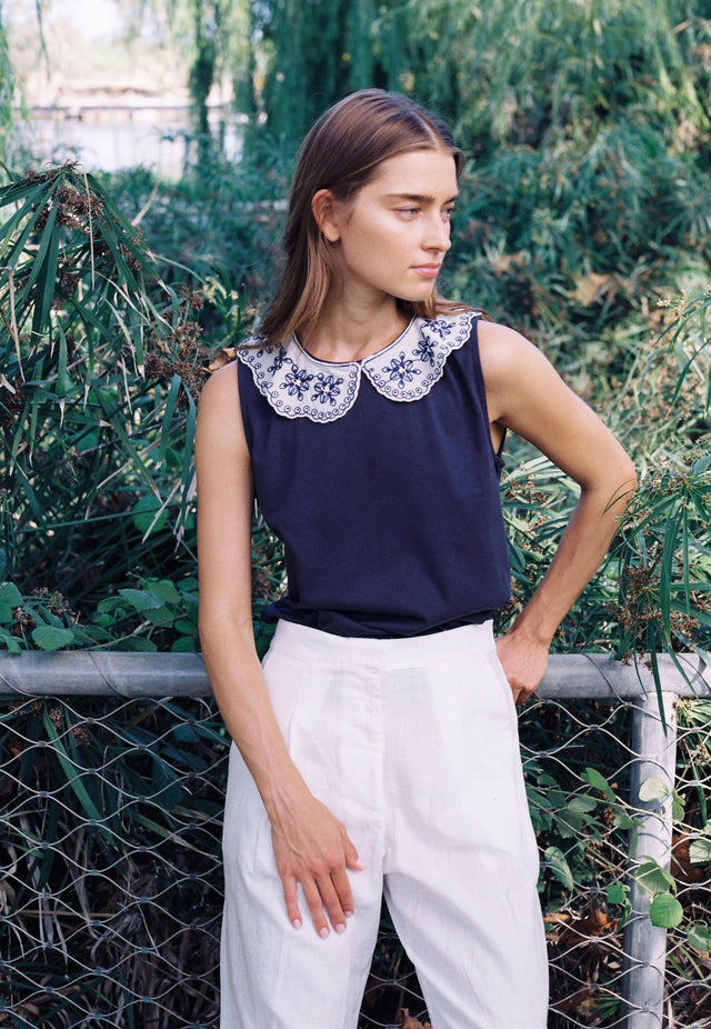 Embroidered Juliette Top