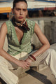 Fine cotton stripes vest