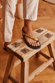 Royal Gold leaves Sandals