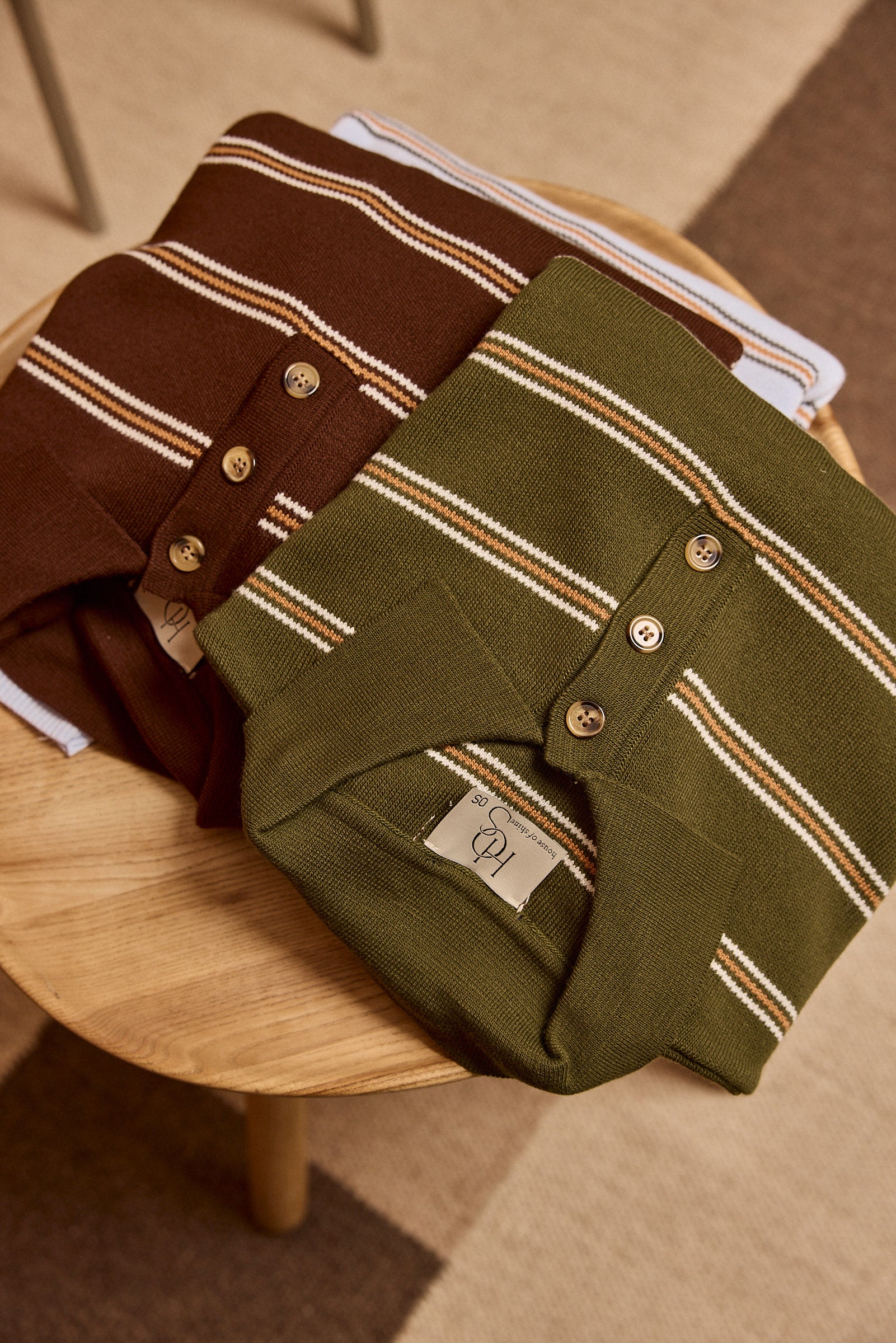 Striped Polo Sweater