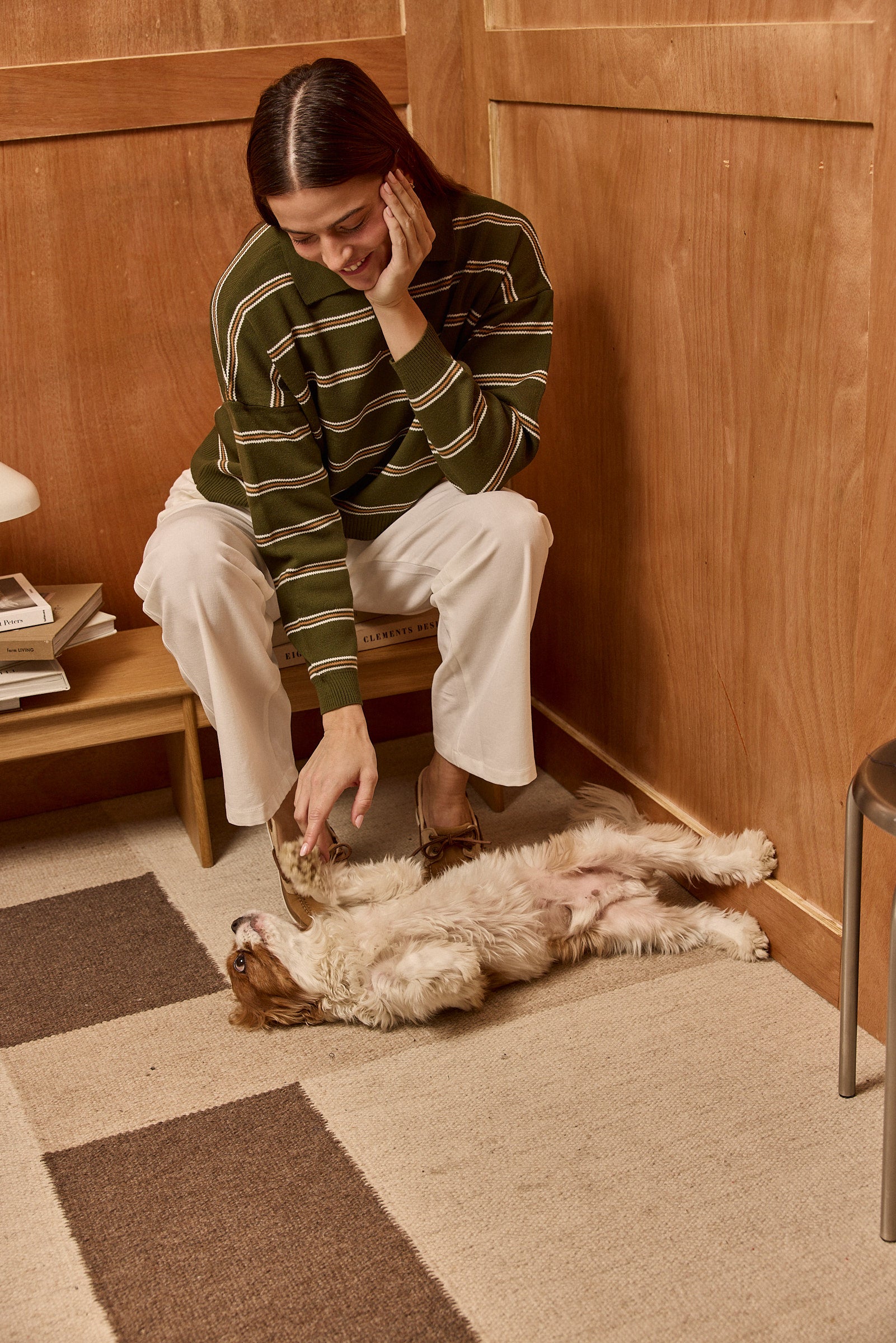 Striped Polo Sweater