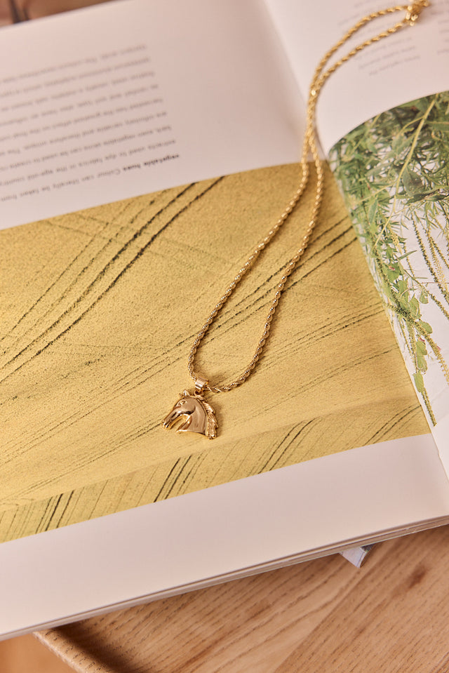 HOS Horse Gold Necklace