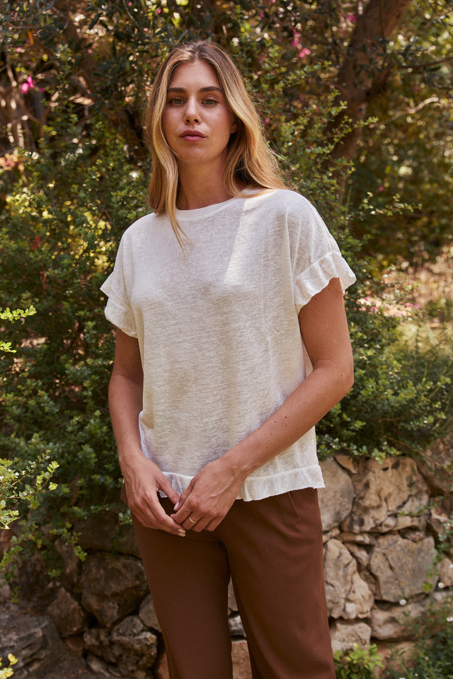 SPRING FRILL TEE