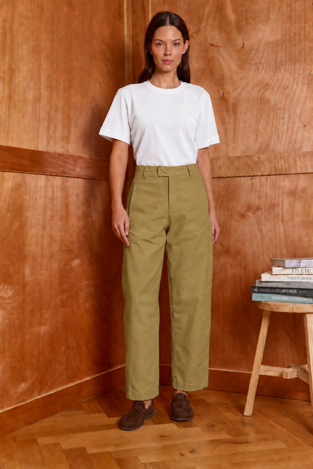 HOS Canvas Barrel Trousers