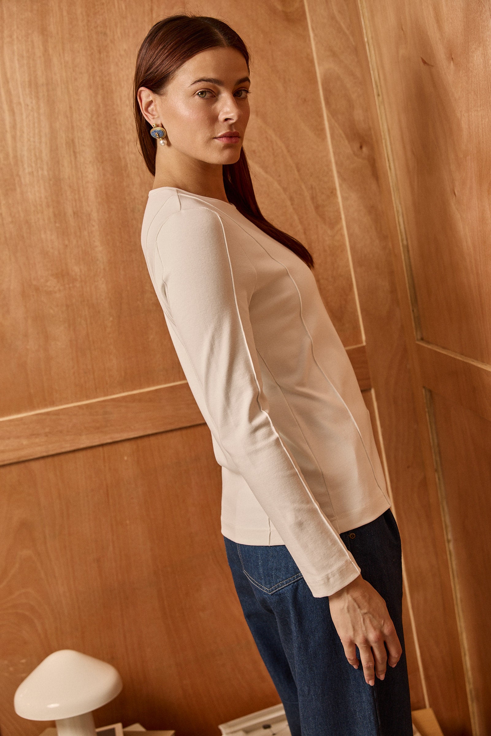 The Sculpted Top - crew neck