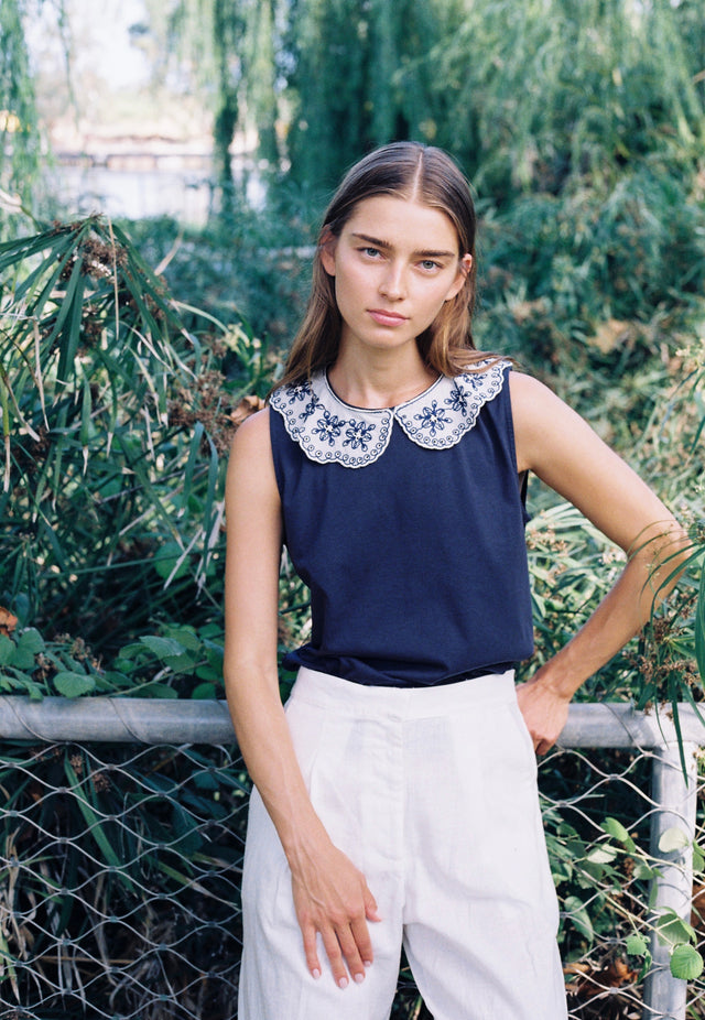 Embroidered Juliette Top