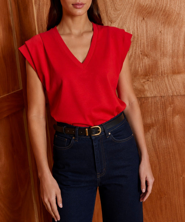 Signature Shoulders V neck
