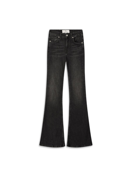 【BLR】Embossed Wave Washing Boots Cut Denim Pants Grey EMBOSSED WAVE WASHING BOOTS CUT DENIM PANTS GREY (W) - BLR