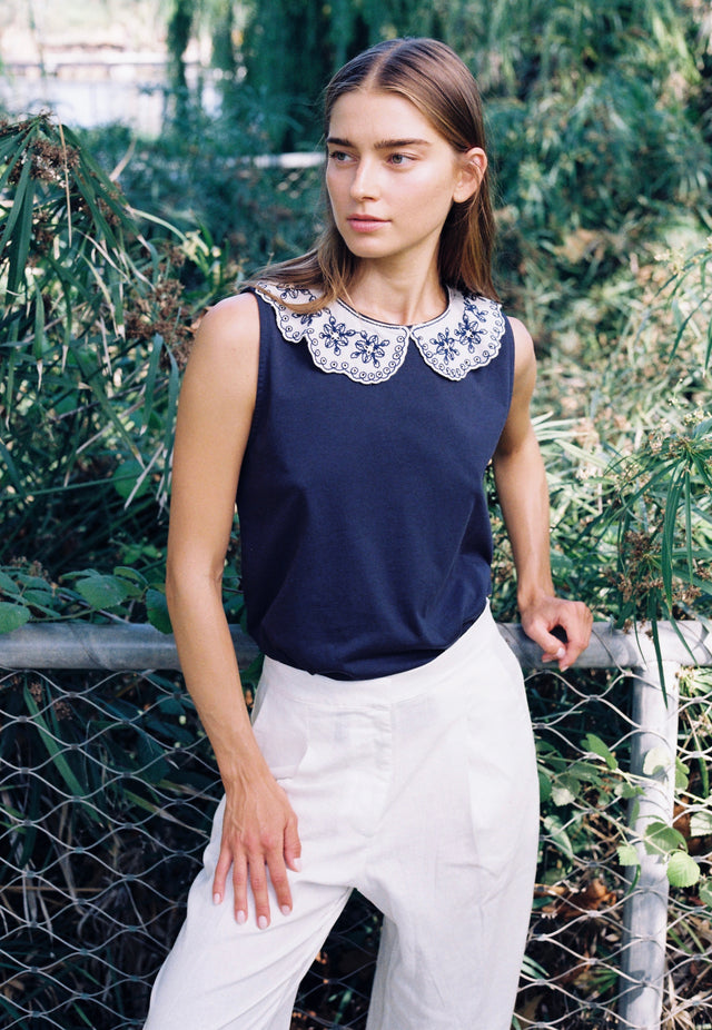 Embroidered Juliette Top