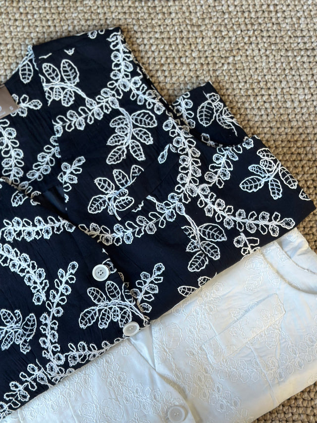 Mila embroidered vest
