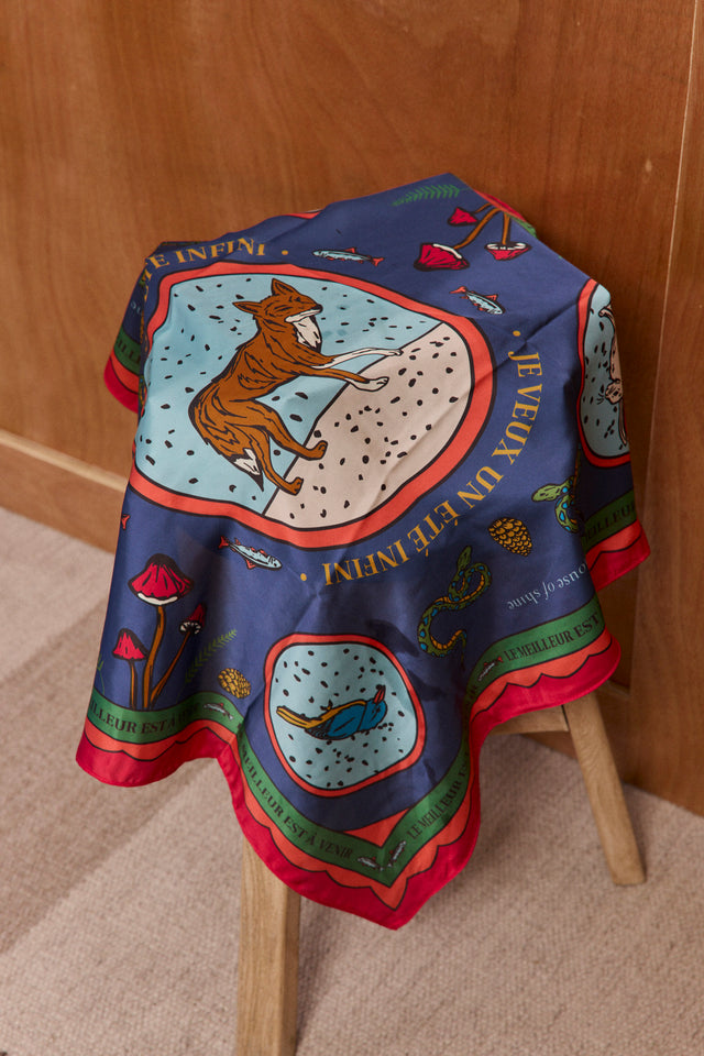 HOS in the woods satin scarf