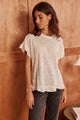 Frills Linen Tee