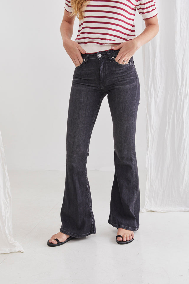 Boot Cut Grey Wash Jeans