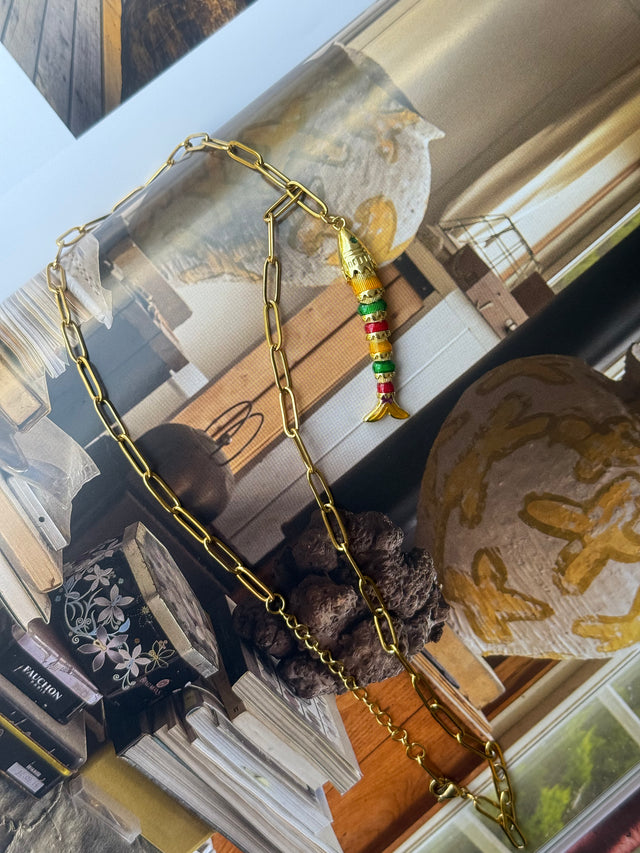 Leonardo fish necklace