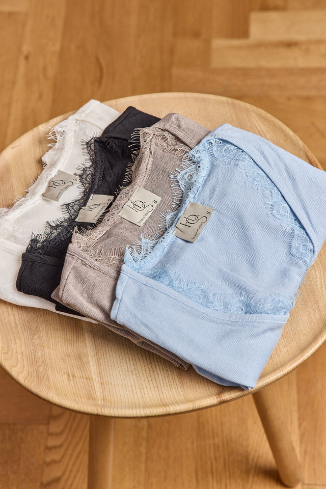 Essential Rib Lace Tank Top