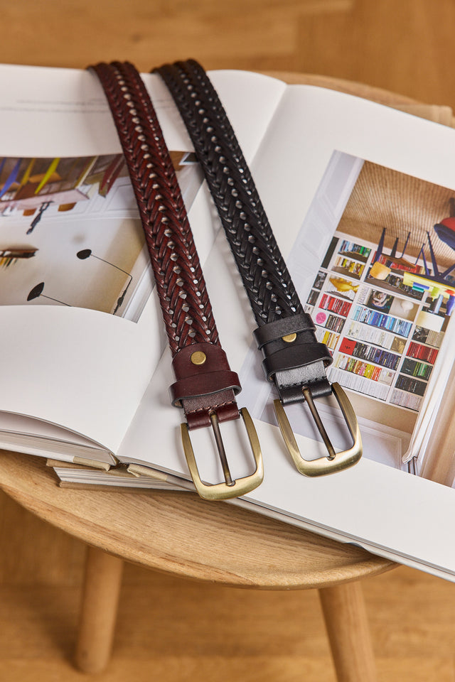 Luxury Woven Leather Belt
