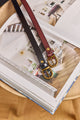 Medium-width leather belt