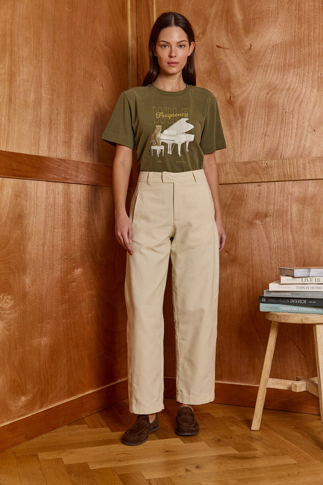 HOS Canvas Barrel Trousers