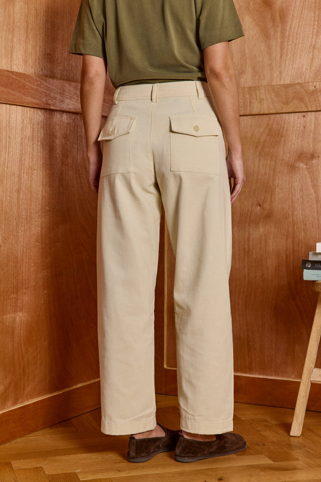 HOS Canvas Barrel Trousers