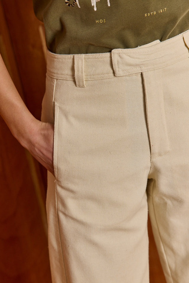 HOS Canvas Barrel Trousers