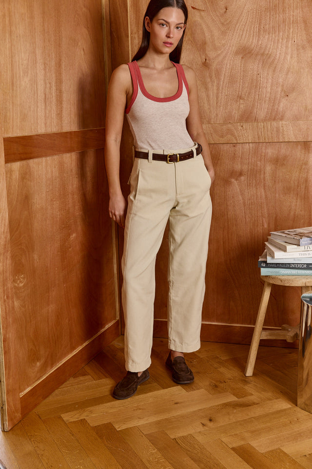 HOS Canvas Barrel Trousers