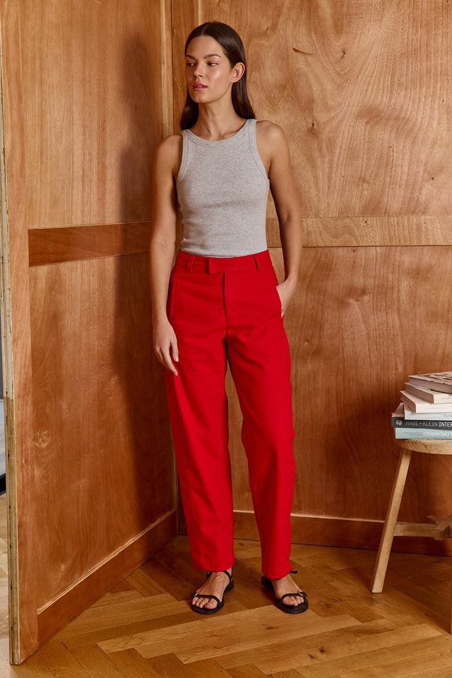 HOS Canvas Barrel Trousers