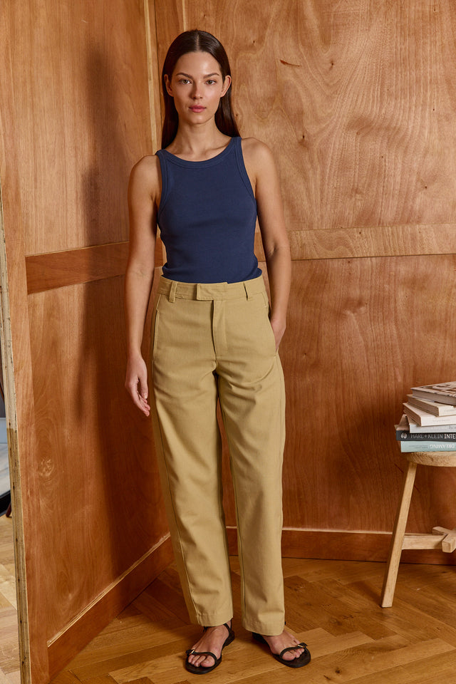 HOS Canvas Barrel Trousers