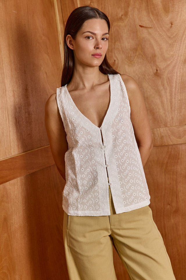 Cotton Bloom Vest