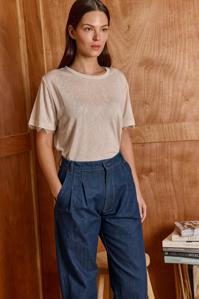 The Essential Lace Top -  Crew Neck