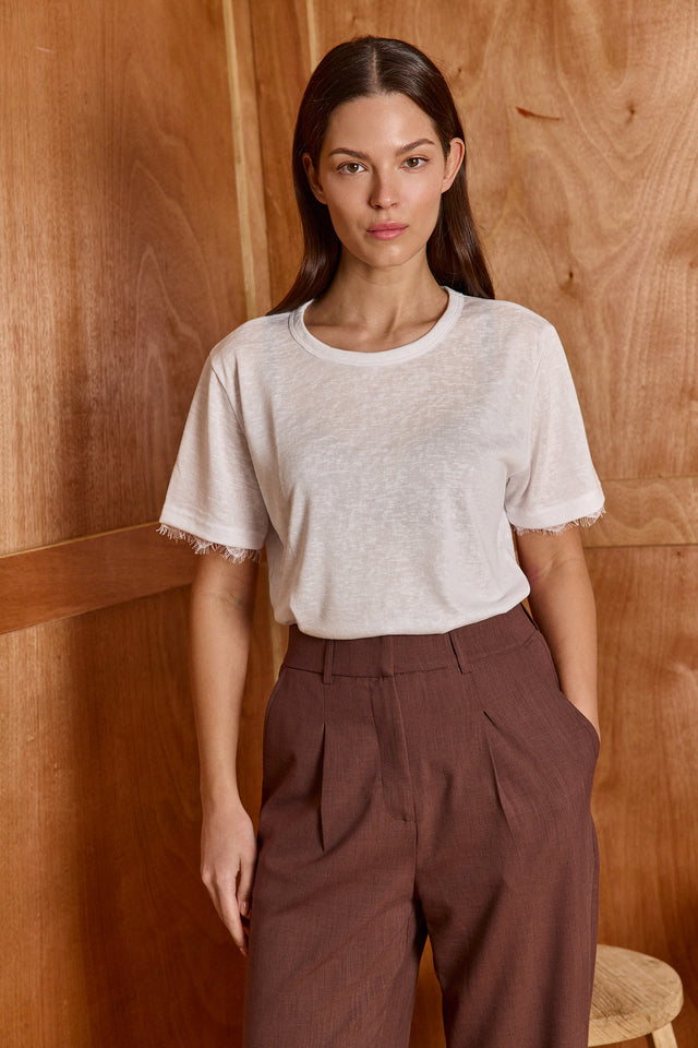 The Essential Lace Top -  Crew Neck