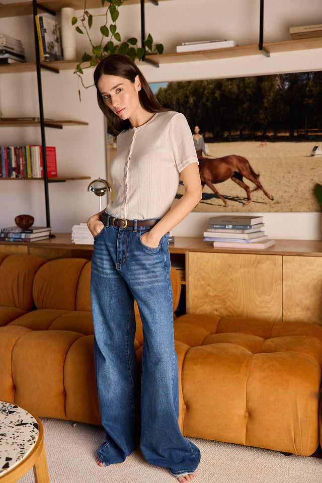 Premium high rise classic denim