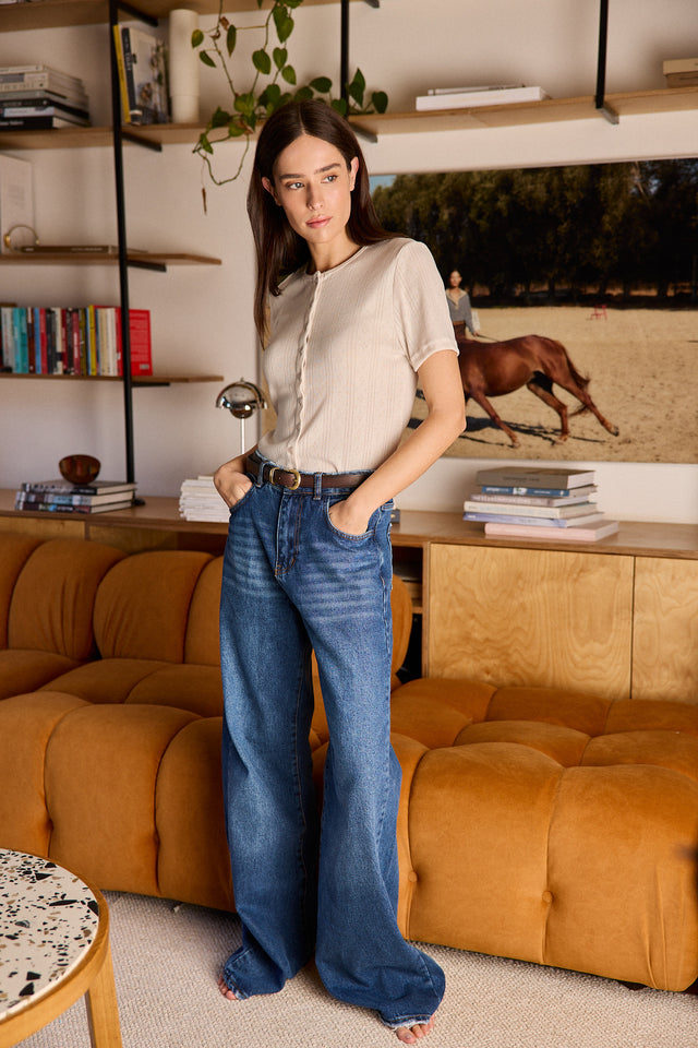 Premium high rise classic denim