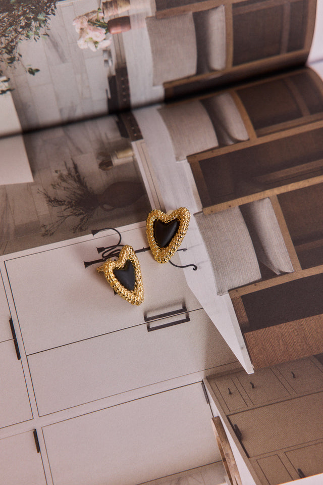 Heart Of Gold Earrings