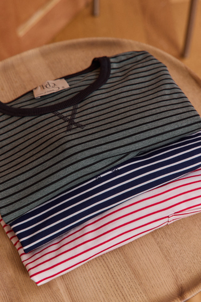 The Fine Striped - Crew Neck