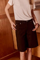 HOS soft denim Bermuda