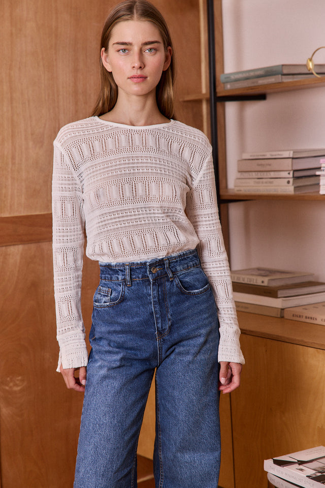 HOS Holiday Crochet Blouse