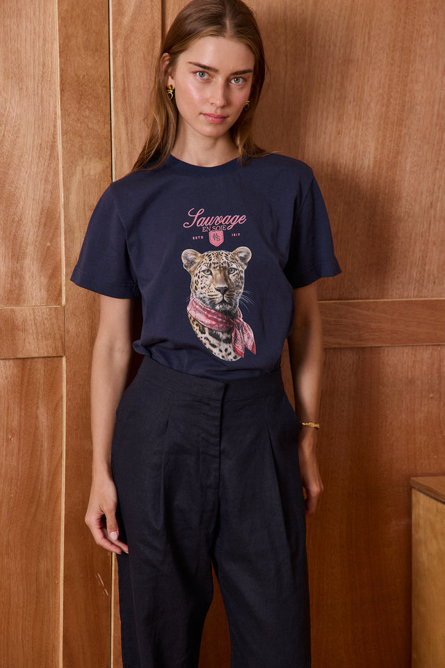Tiger in Silk - Navy