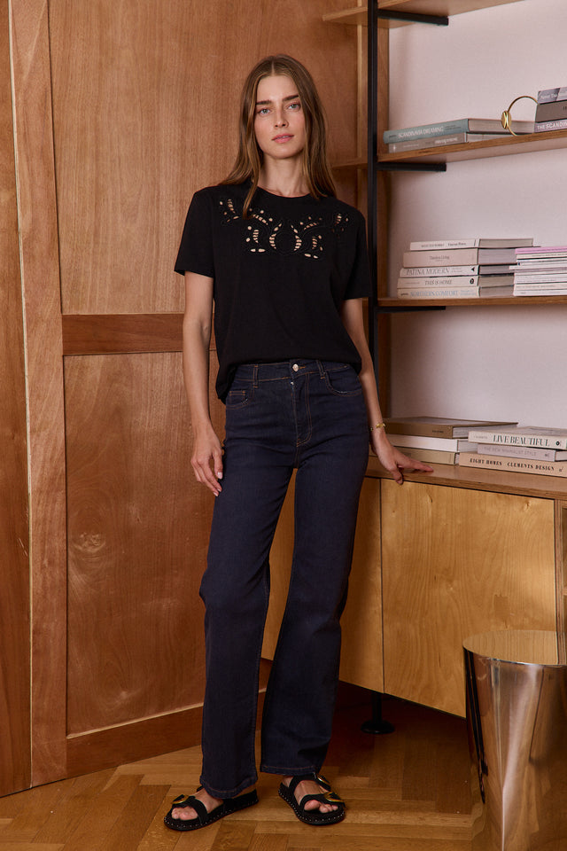 Embroidery Edge Tee
