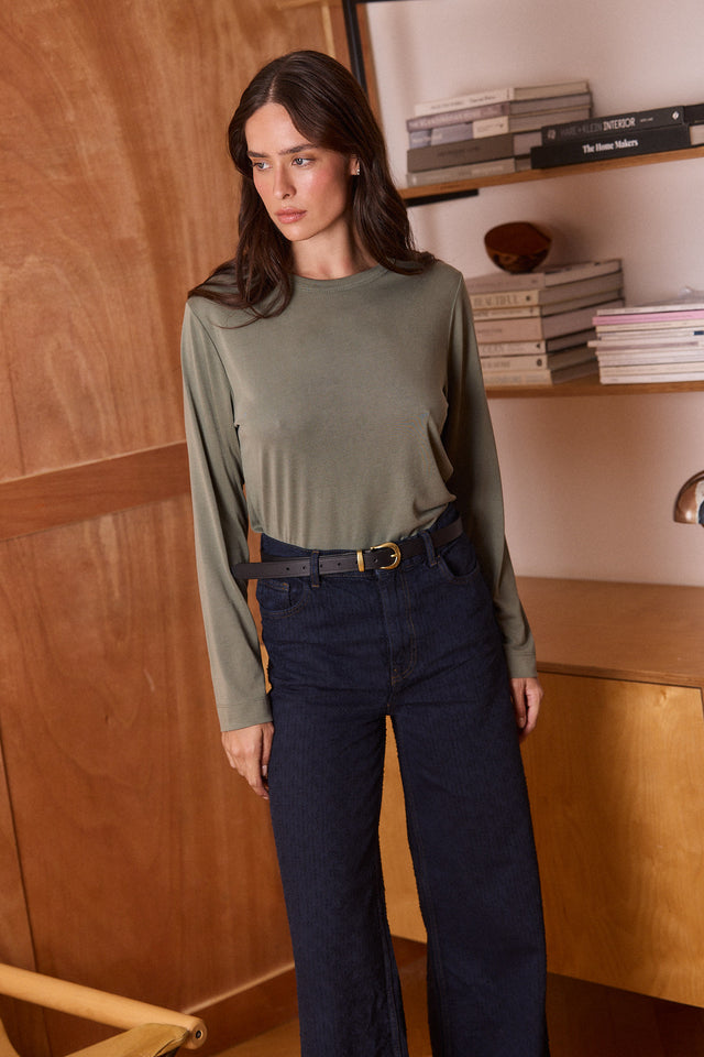 Modal Top Crew Neck