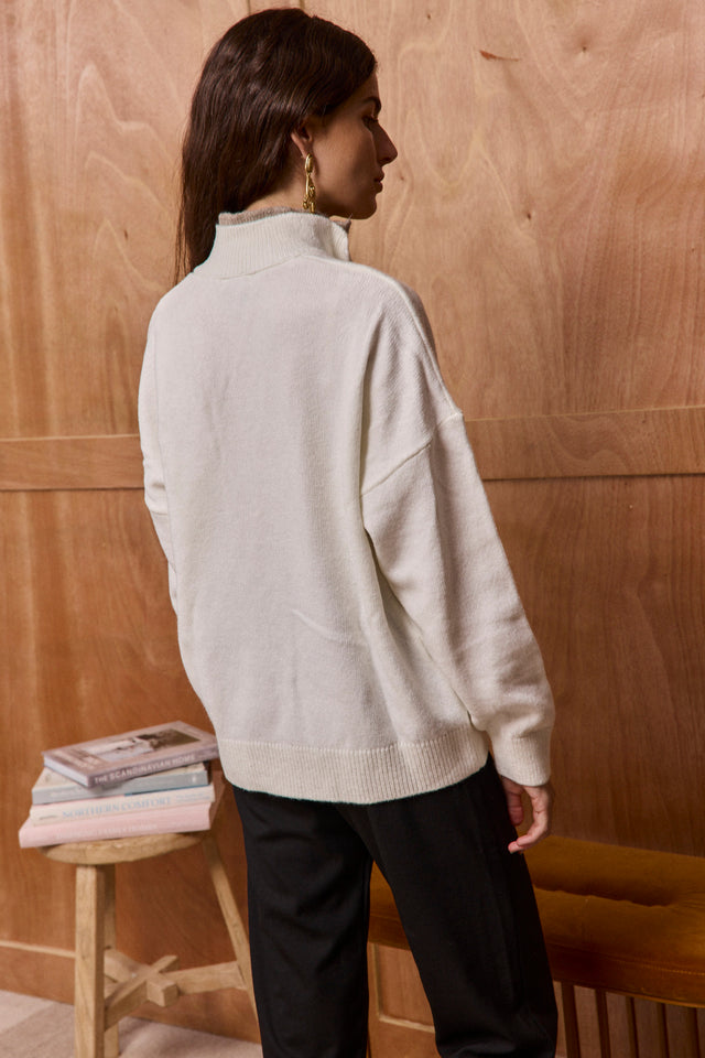 The Oversized Polo Sweater