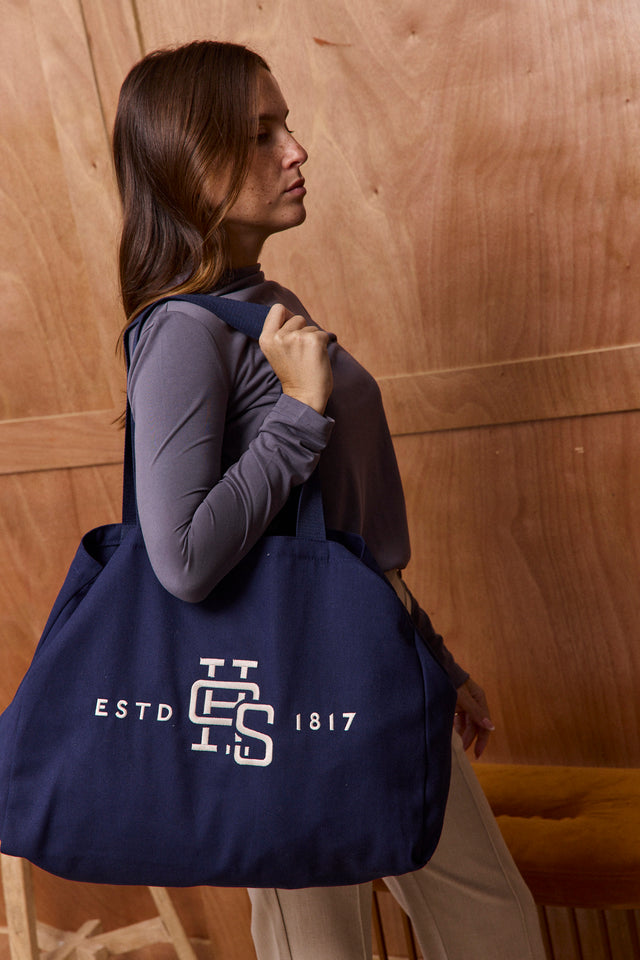 HOS Navy Canvas Tote