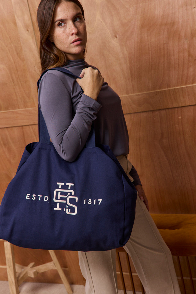 HOS Navy Canvas Tote